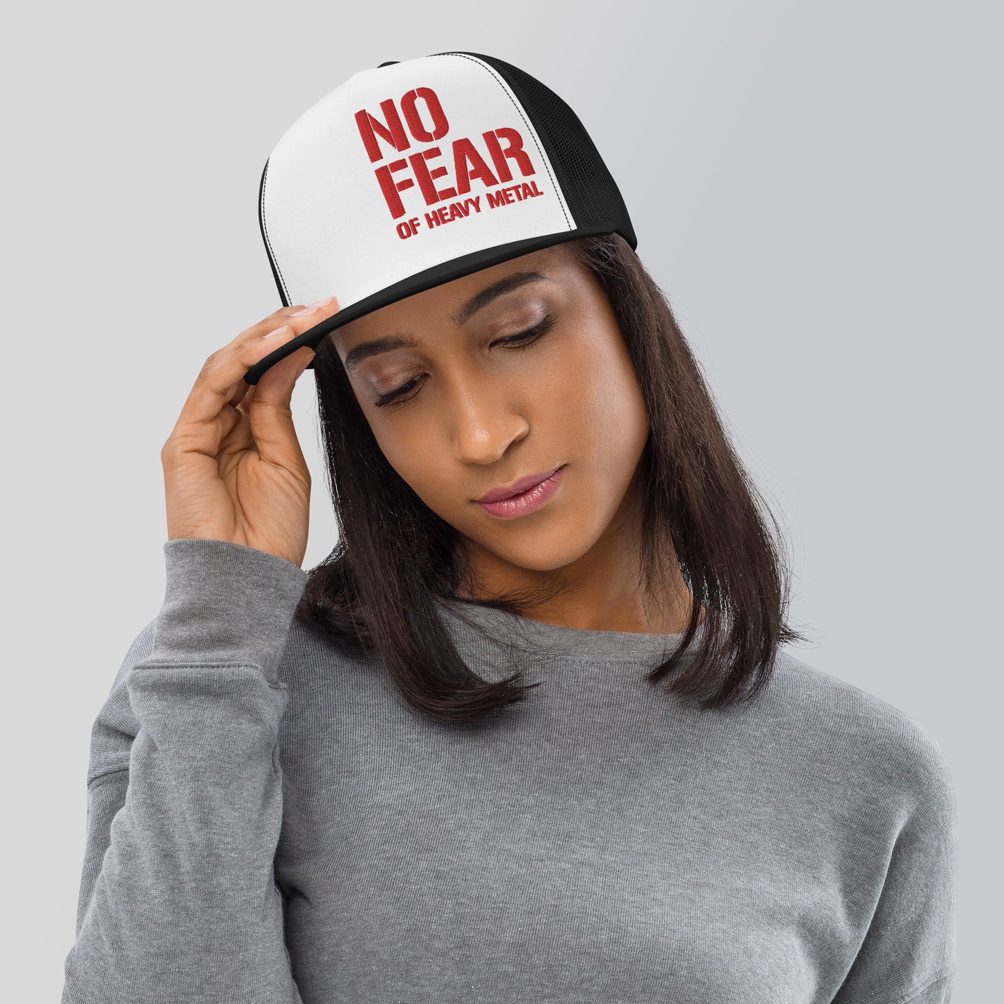 Trucker-Cap "No Fear of Heavy Metal"