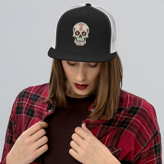 Trucker-Cap "Calavera"-Stick Patch