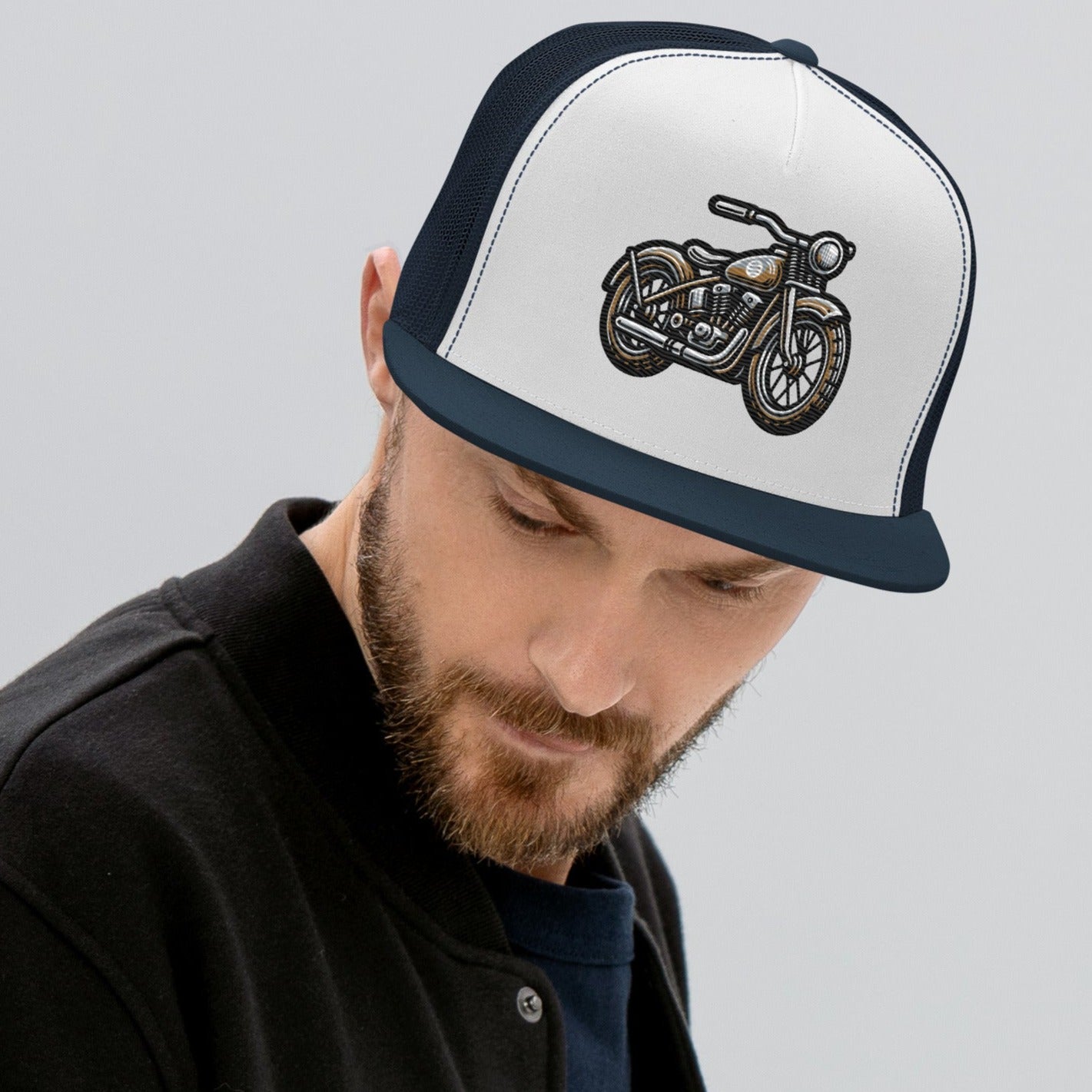 Trucker-Cap "Mororcycle"-Stick Patch