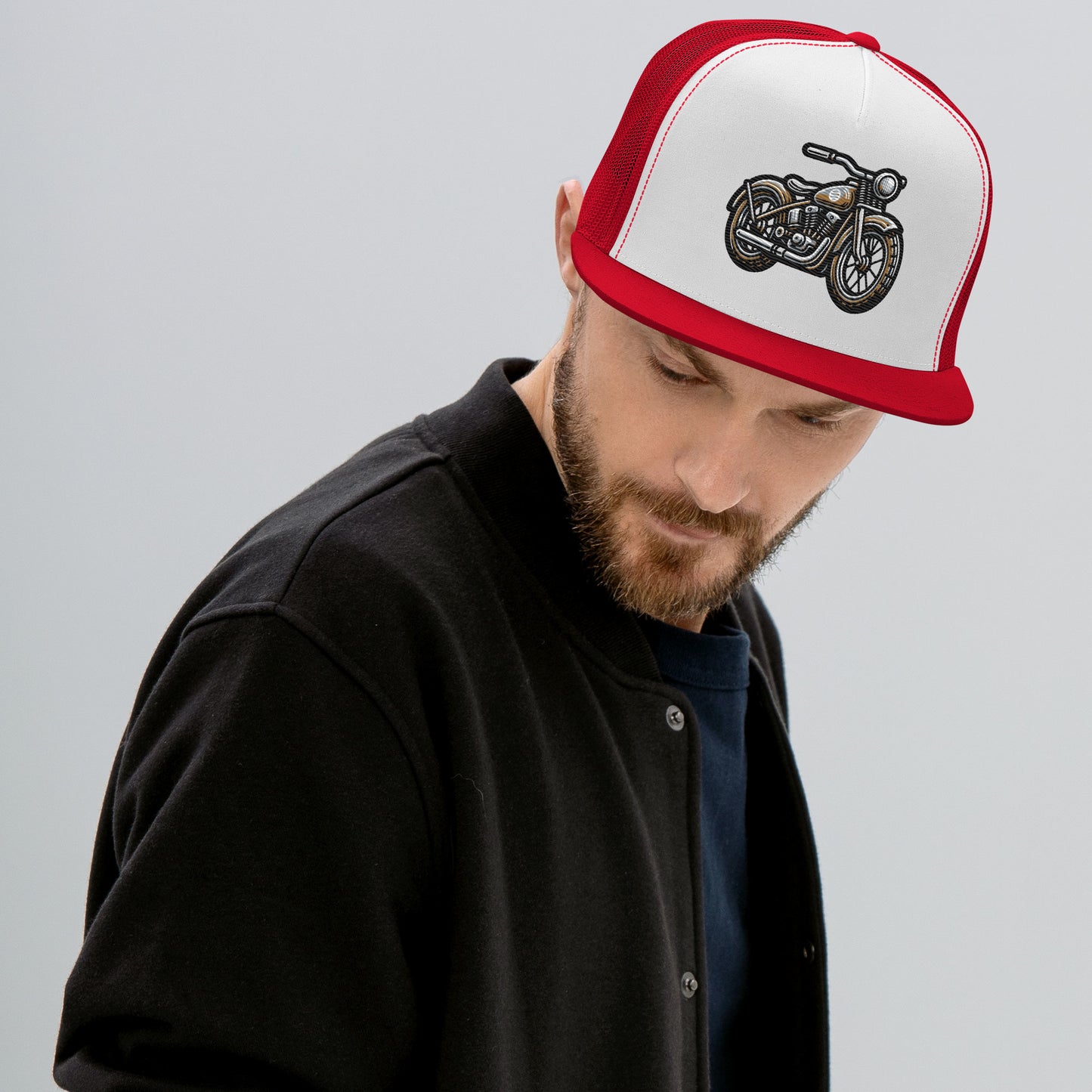 Trucker-Cap "Mororcycle"-Stick Patch