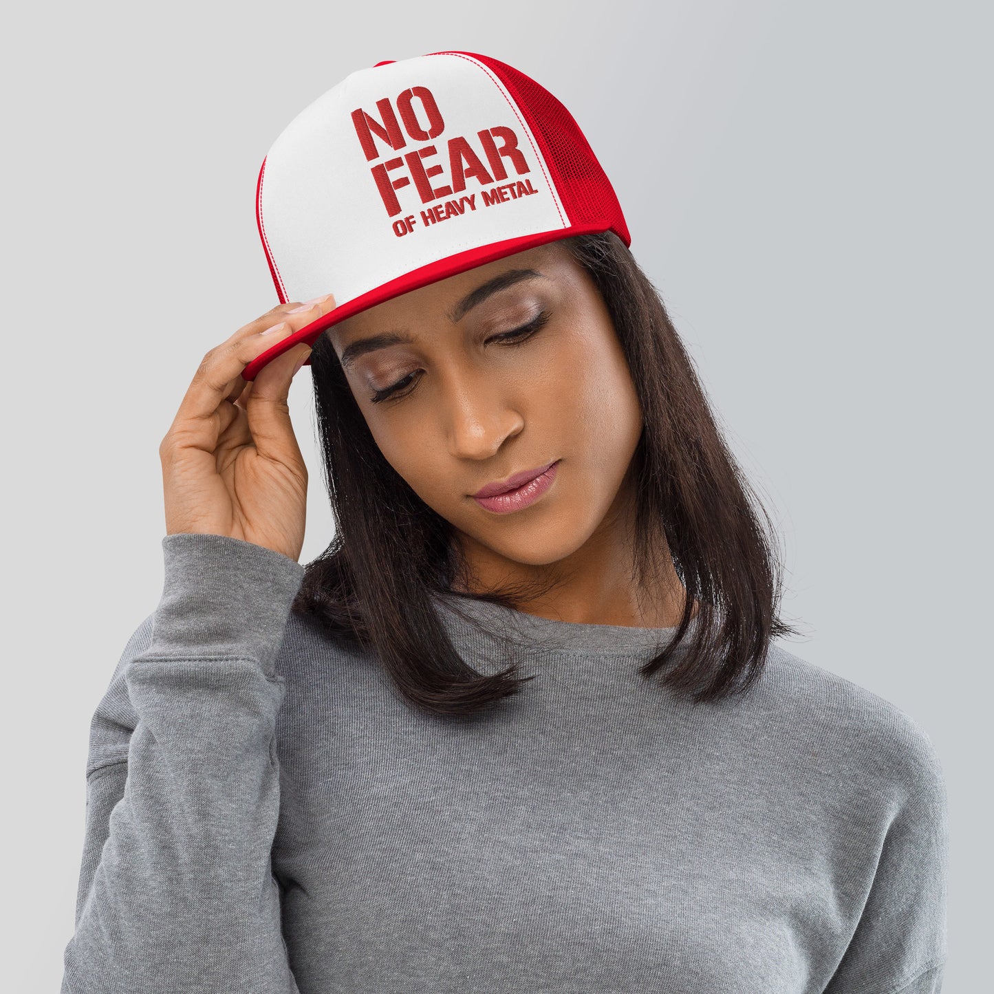 Trucker-Cap "No Fear of Heavy Metal"