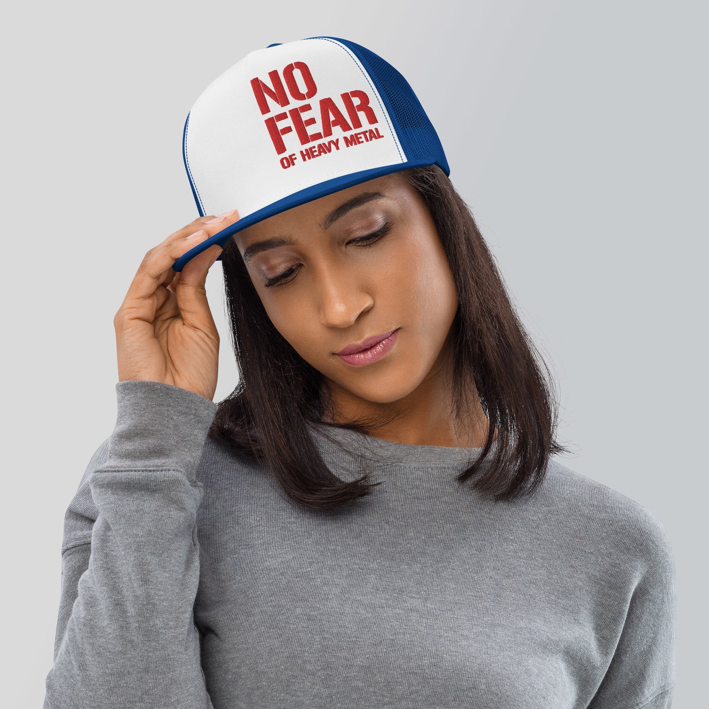 Trucker-Cap "No Fear of Heavy Metal"