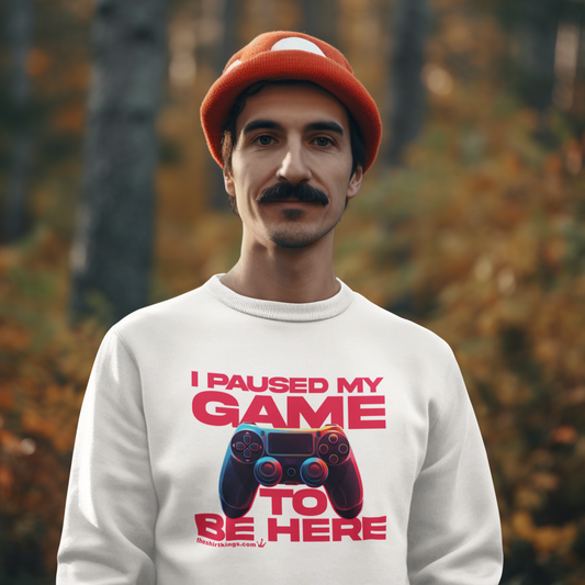 Sweatshirt "I paused my Game to be here"