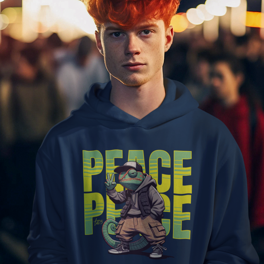 Hoodie "Peace Chameleon"