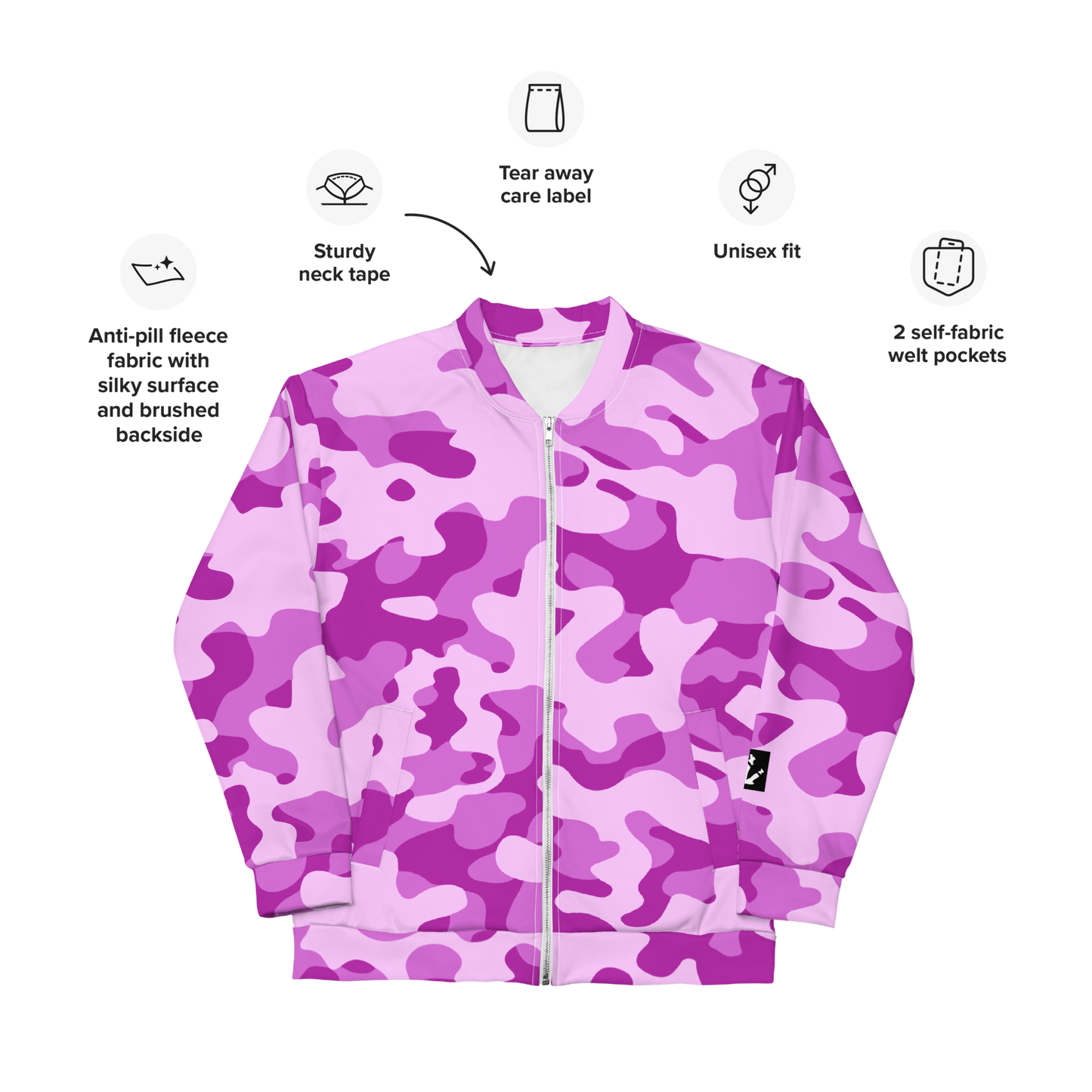 Bomberjacke "Pink Camouflage"