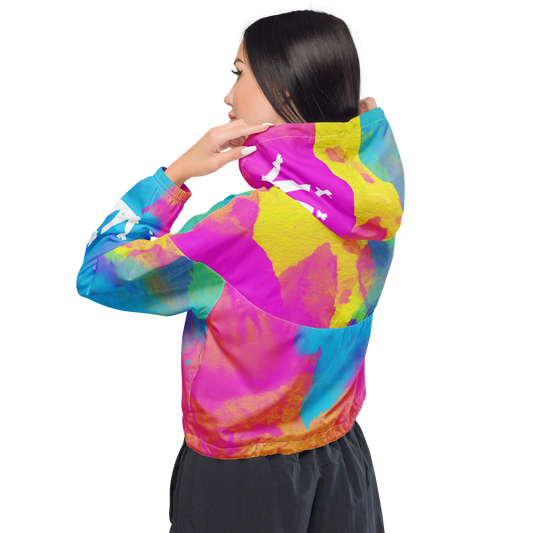 Bauchfreier Windbreaker "Color Splash"