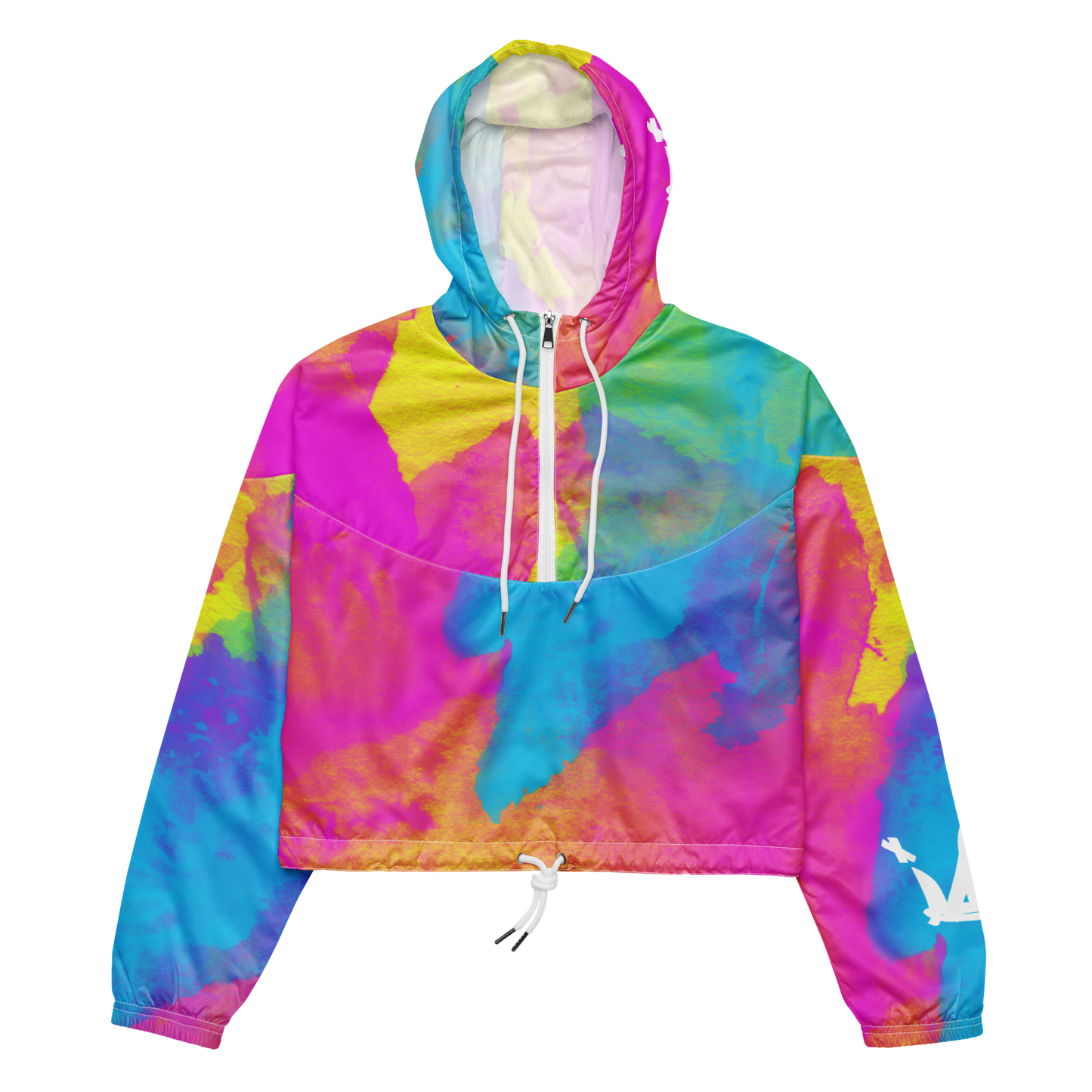 Bauchfreier Windbreaker "Color Splash"