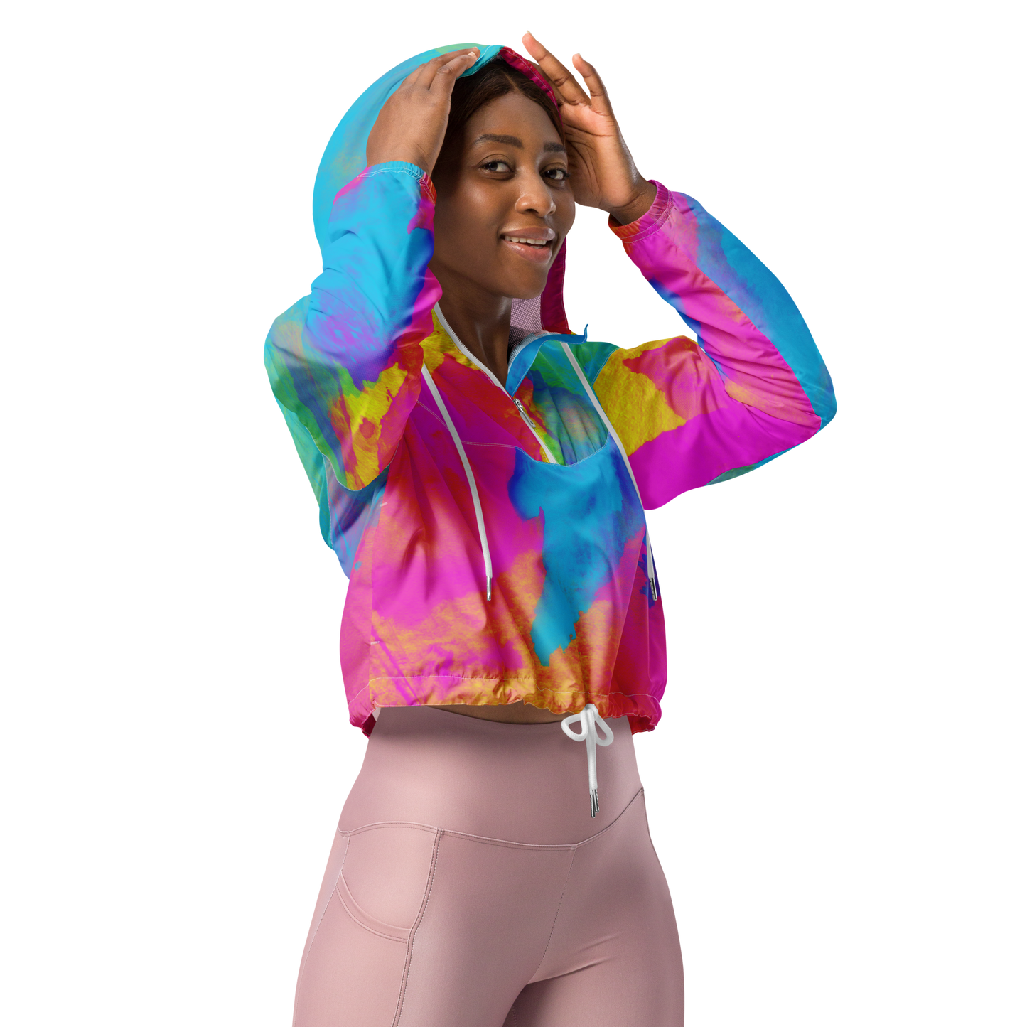 Bauchfreier Windbreaker "Color Splash"