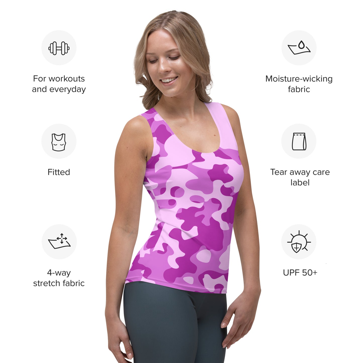 Tank-Top "Pink Camouflage"