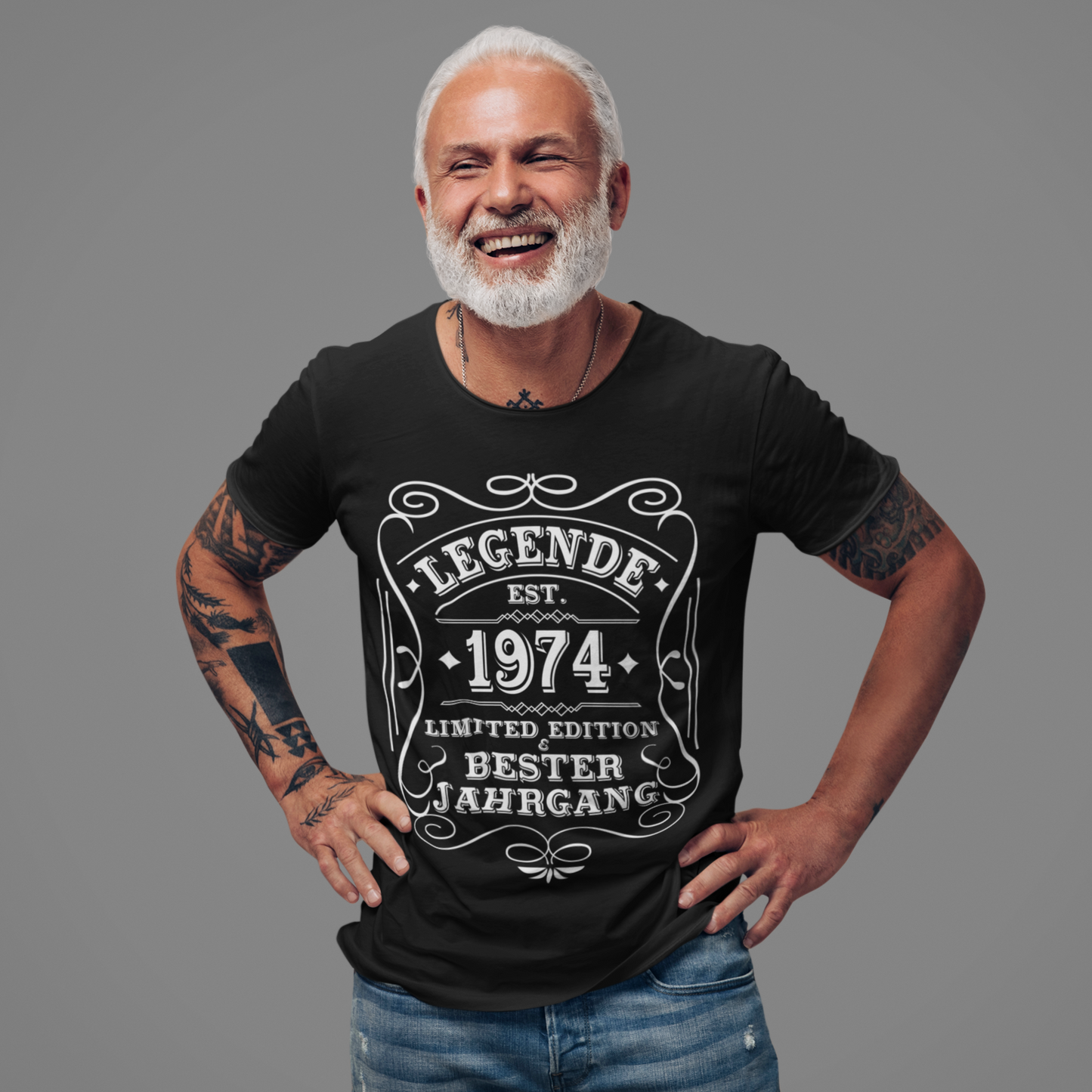 T-Shirt "Legende st. 1974"