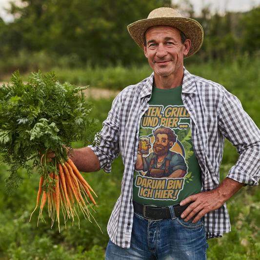 T-Shirt "Garten, grillen und Bier ..."