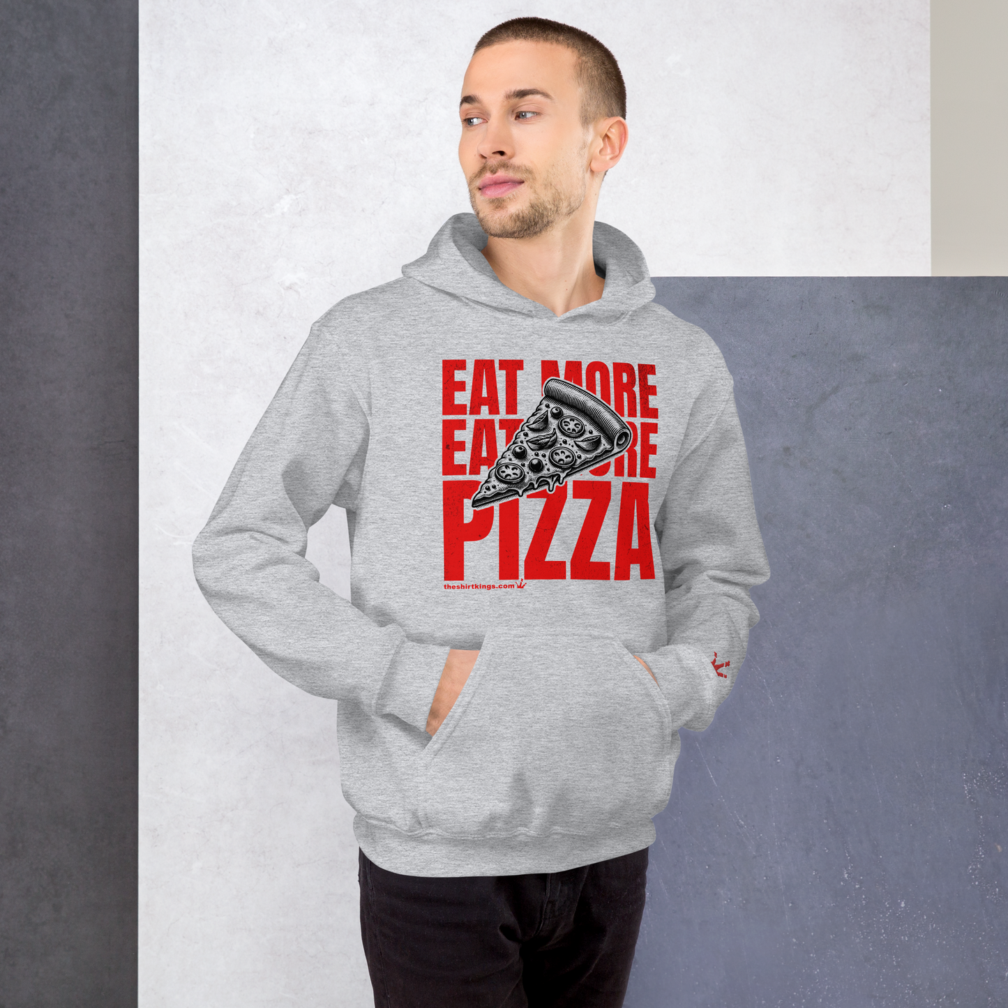 Hoodie "Eat more Pizza"