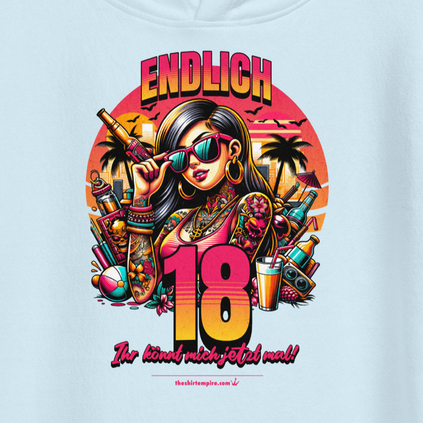 Hoodie "Endlich 18"