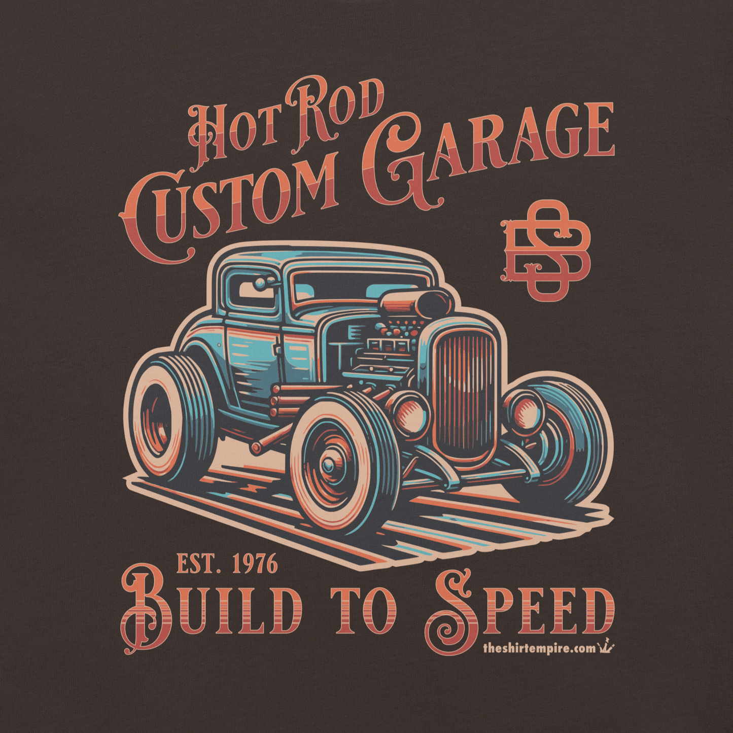 T-Shirt "Hot Rod Custom Garage"