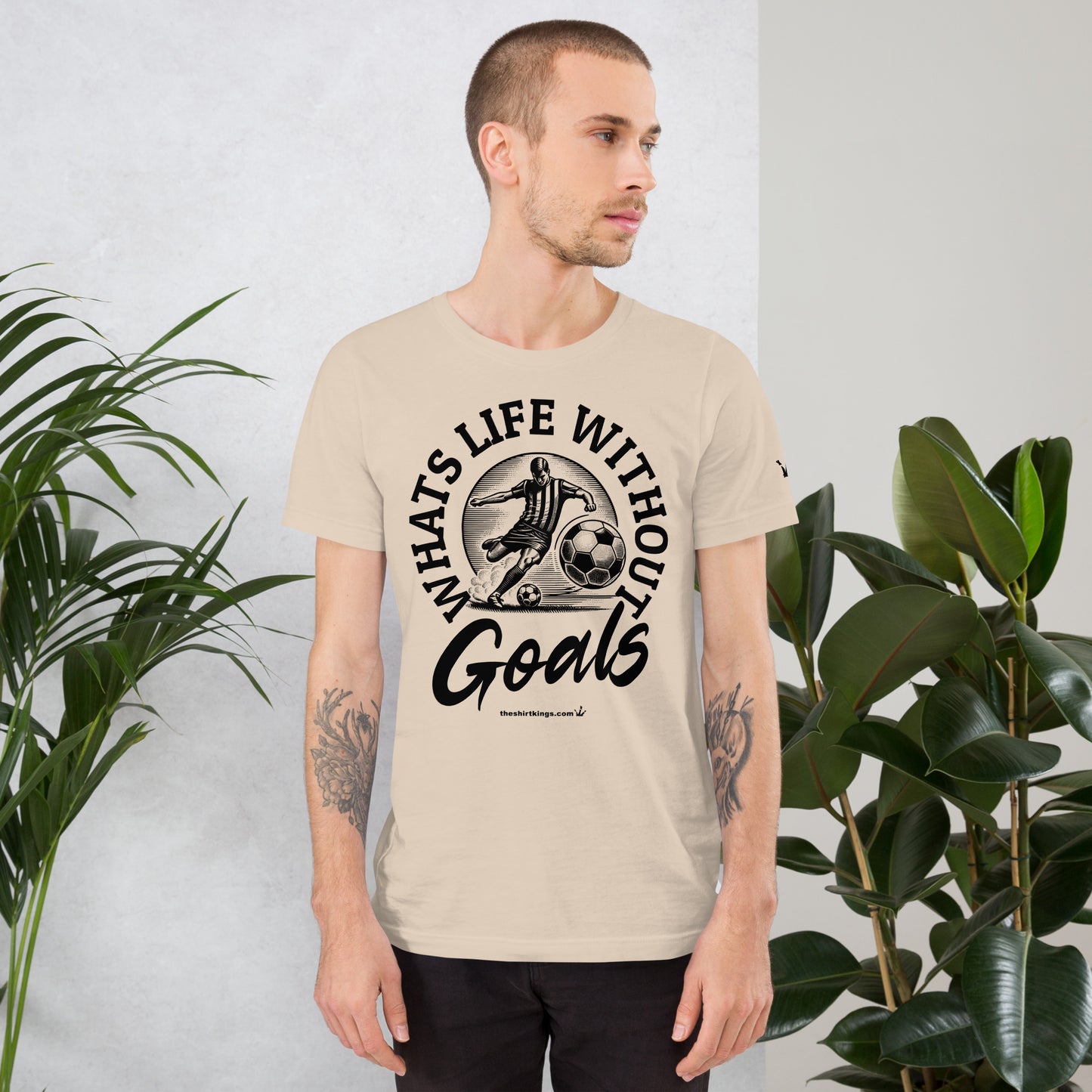 T-Shirt "Whats life without Goals"