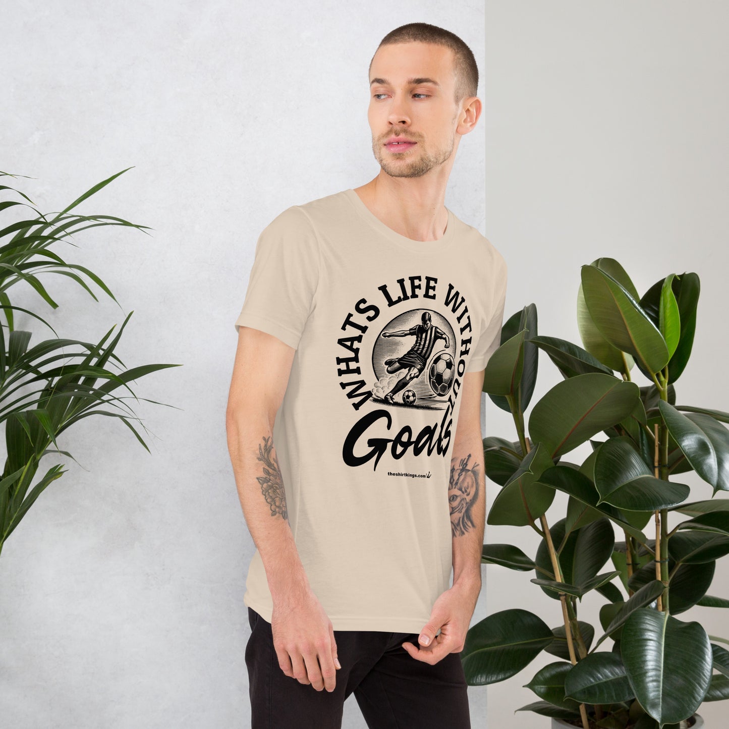 T-Shirt "Whats life without Goals"