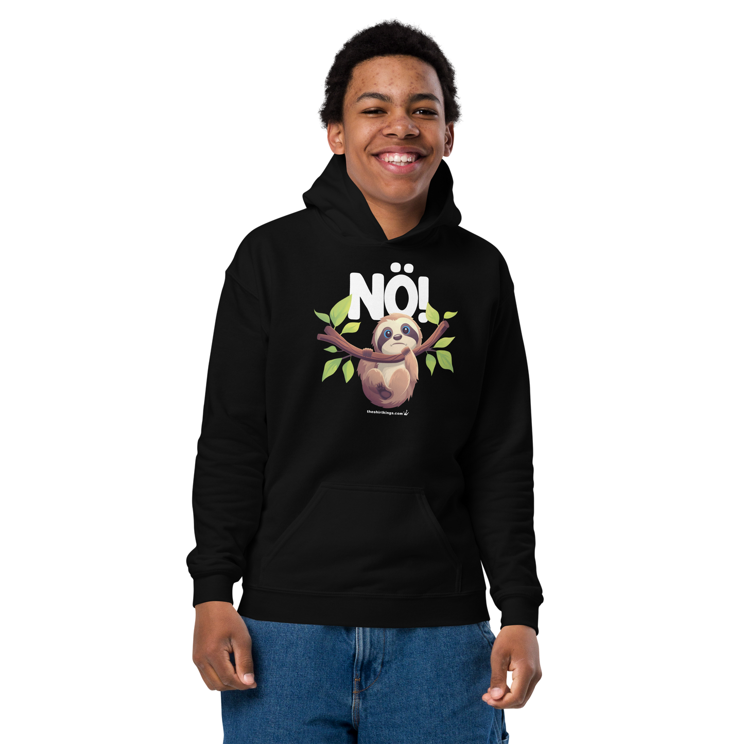 Hoodie "Faultier Nö"