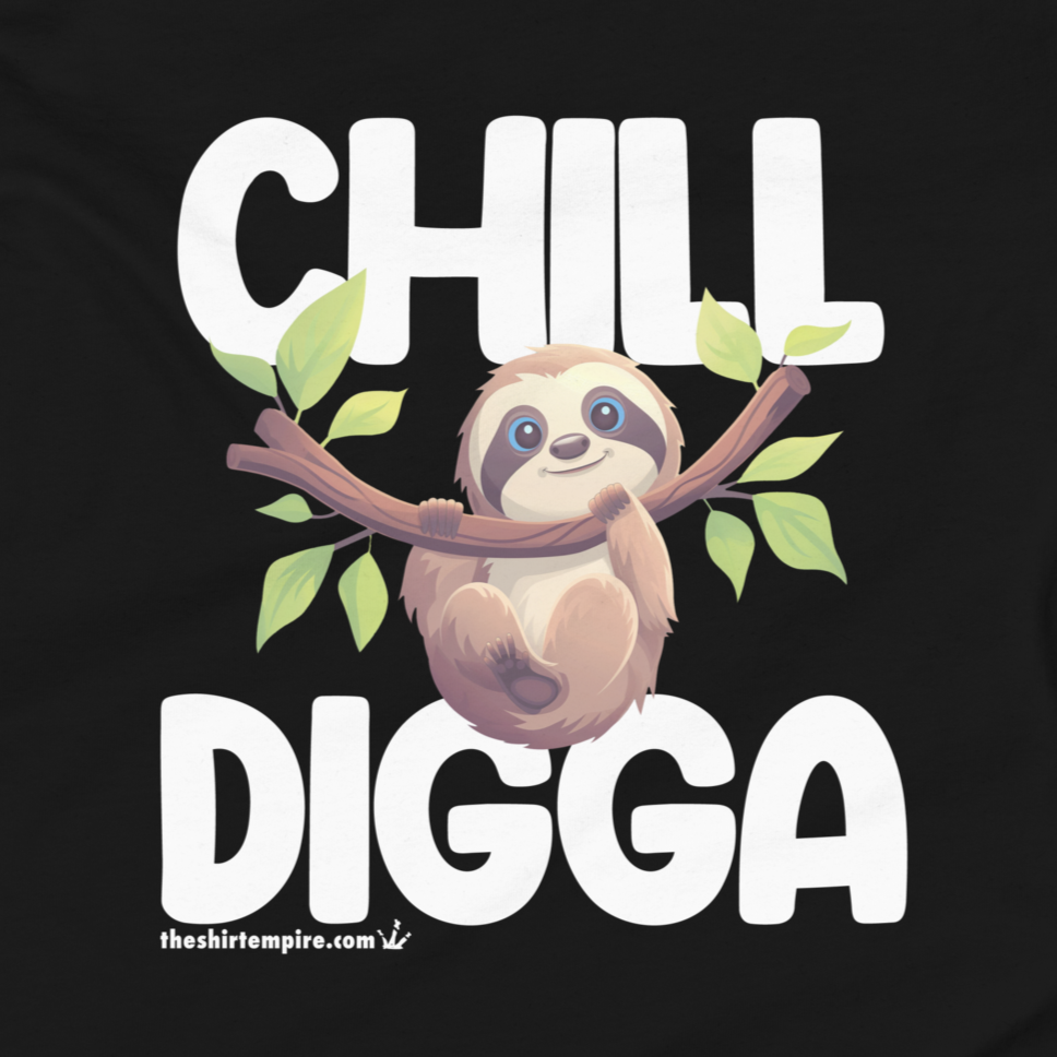 T-Shirt "Faultier Chill Digga"